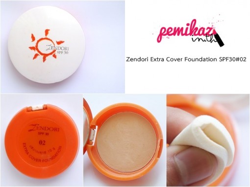 zendori ตลับส้ม extra cover foundation 2