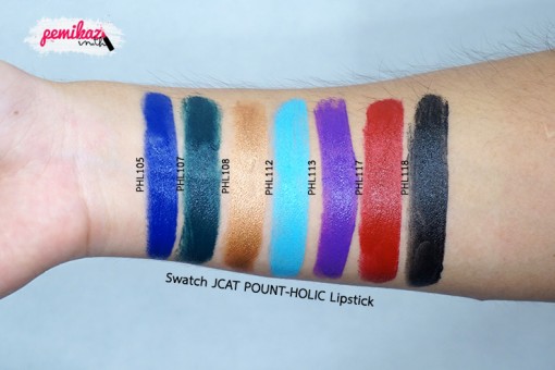 swatch-JCAT-POUNT-HOLIC-Lipstick