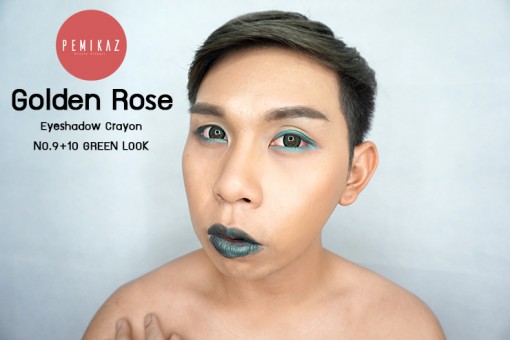 golden-rose-eyeshadow-crayon-green-look-1